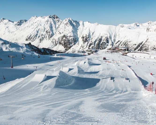 Übersicht des Snowpark Ischgl